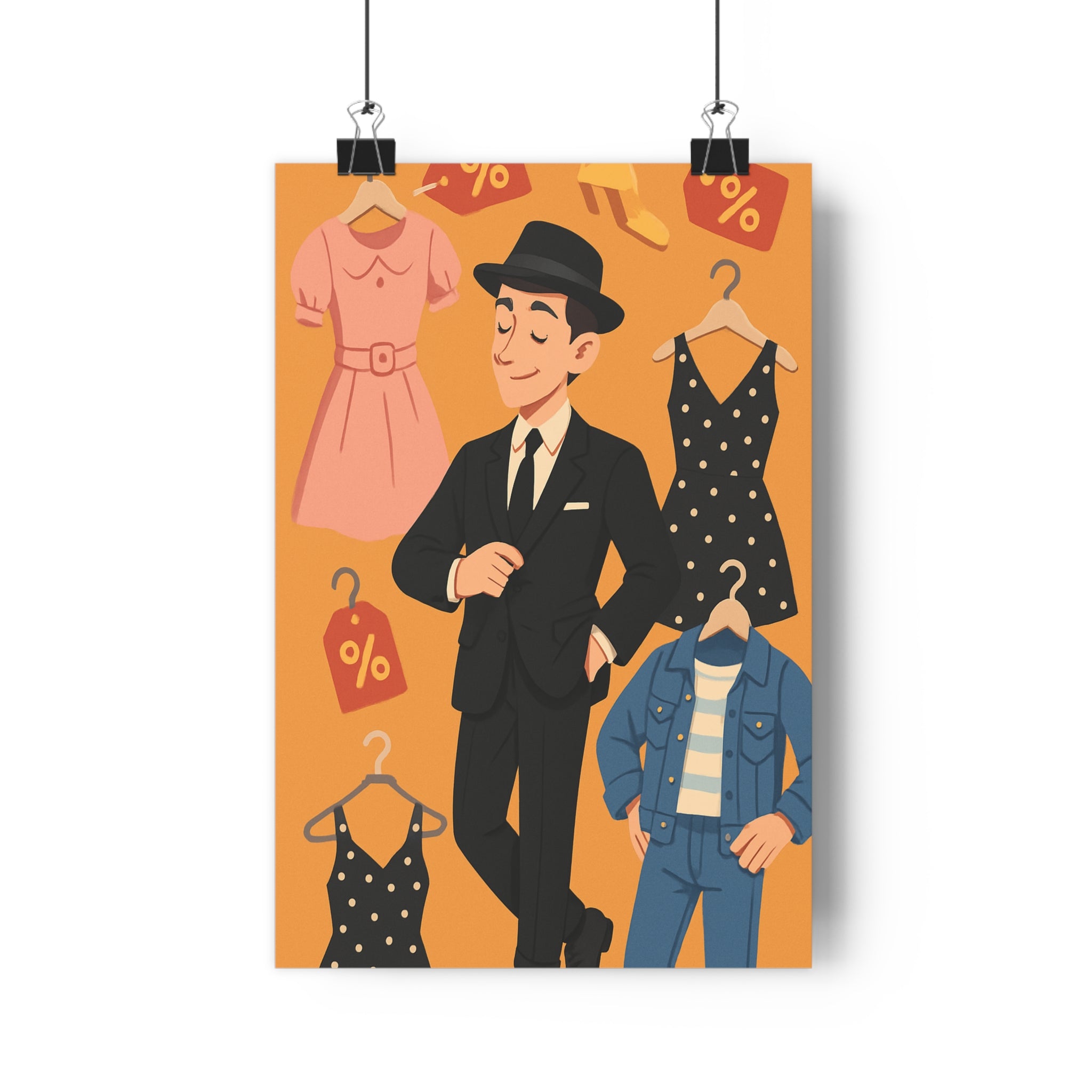 Poster décoratif moderne élégant noir rose bleu chic chambre salon art dynamique vibrant qualité