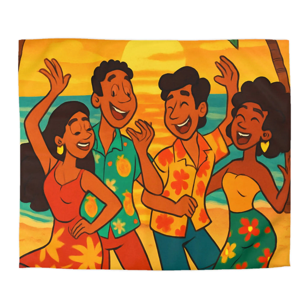 Housse de Couette Microfibre Art Graphique Contemporain Style Décoratif Chambre Tendance