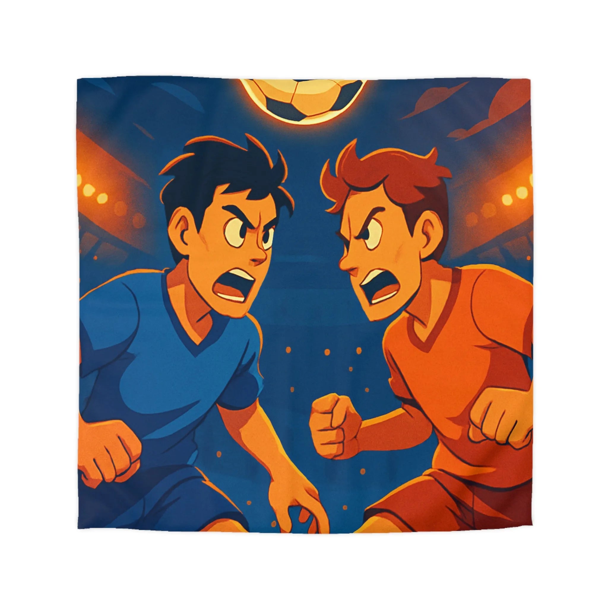 Housse de Couette Microfibre Art Graphique Contemporain Style Décoratif Chambre Tendance