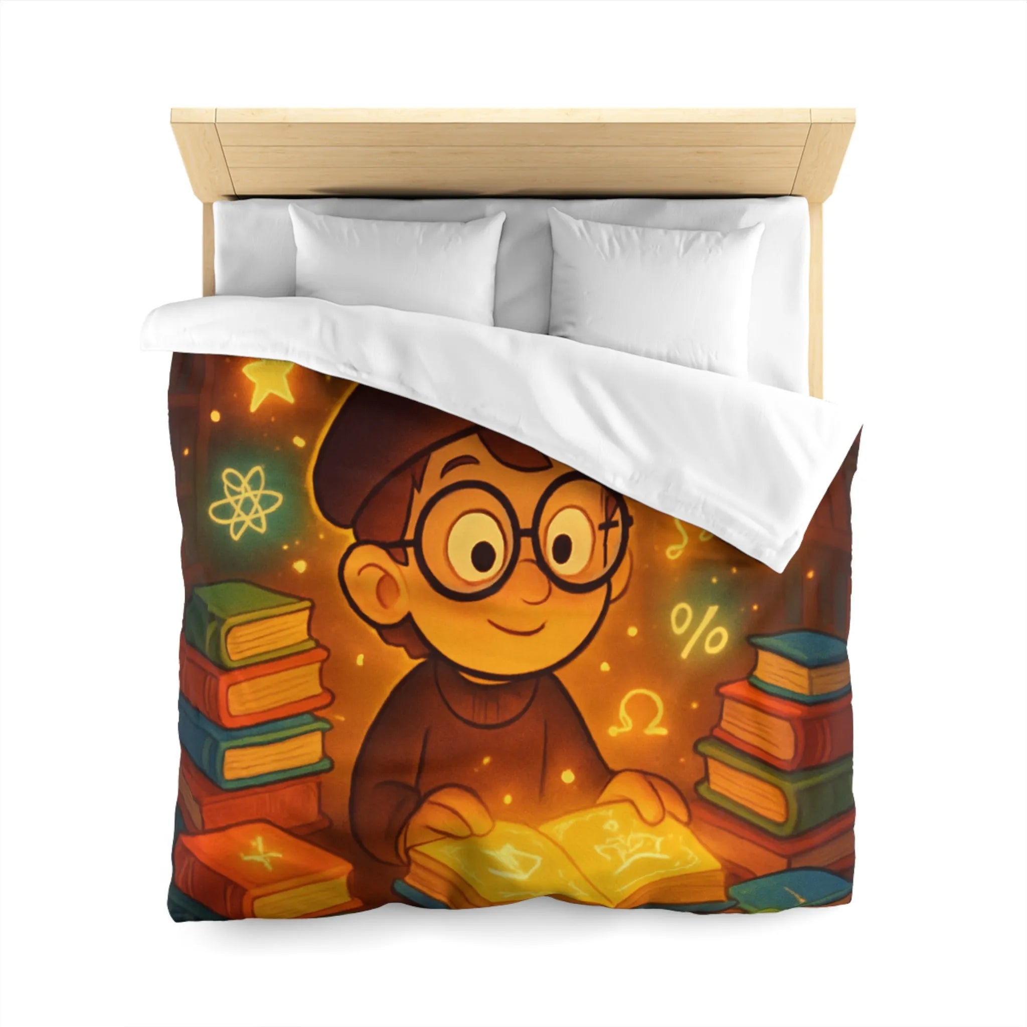 Housse de Couette Microfibre Art Graphique Contemporain Style Décoratif Chambre Tendance