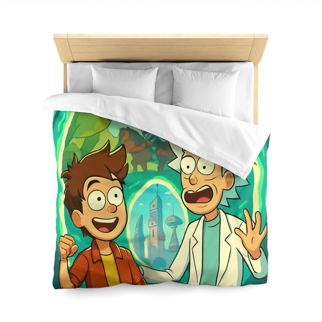 Housse de Couette Microfibre Art Graphique Contemporain Style Décoratif Chambre Tendance