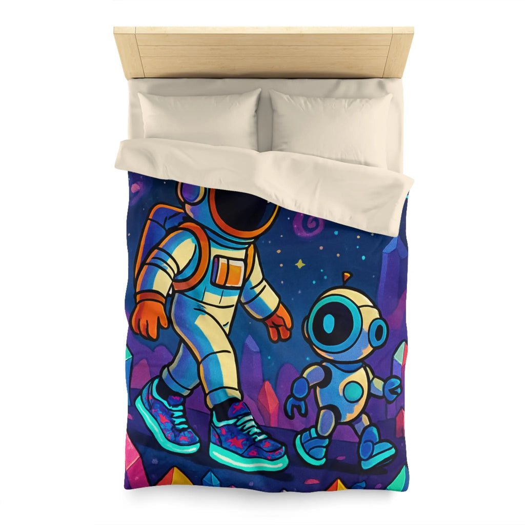 Housse de Couette Microfibre Art Graphique Contemporain Style Décoratif Chambre Tendance