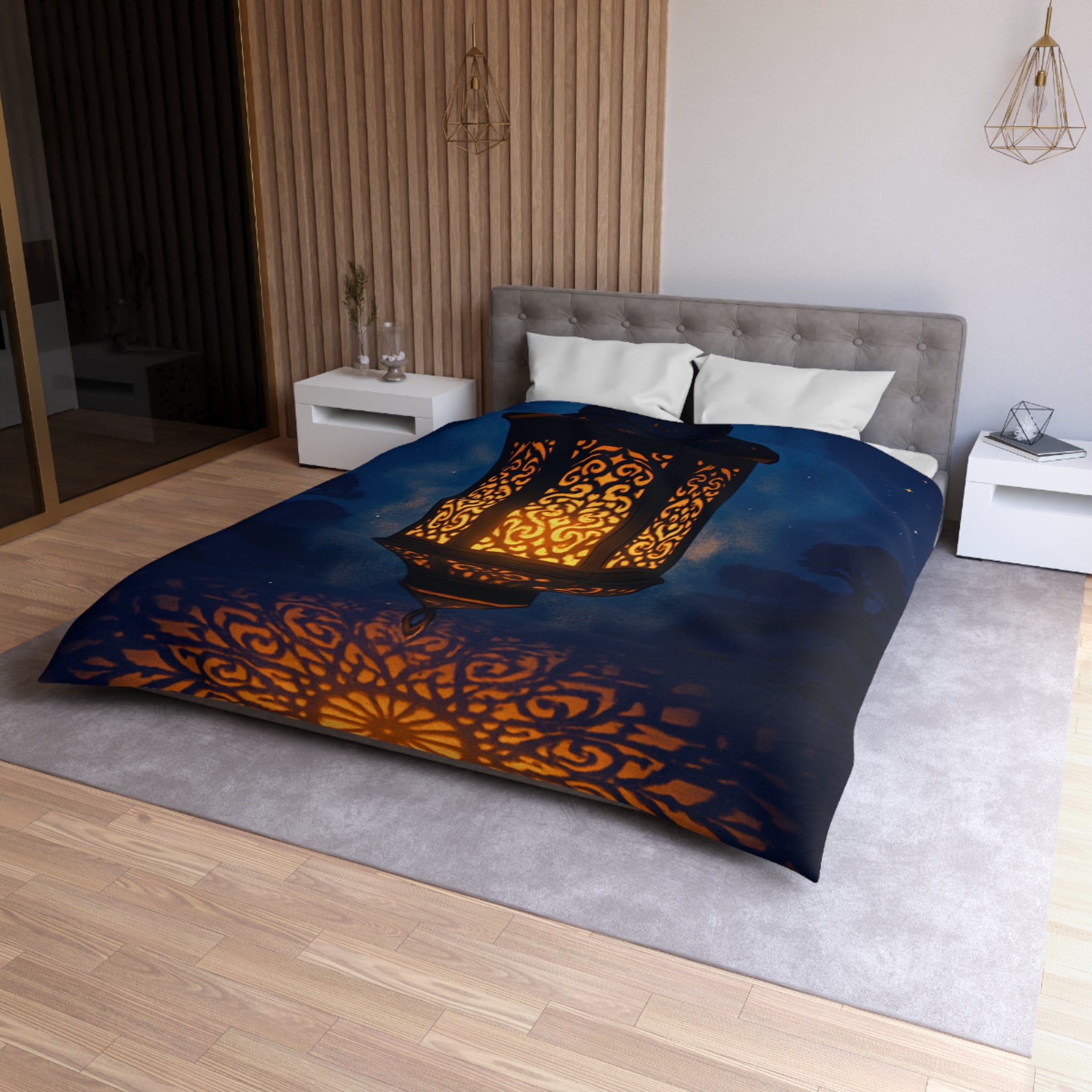 Housse de Couette Microfibre Design Artistique Moderne Décoration Chambre Confort Premium