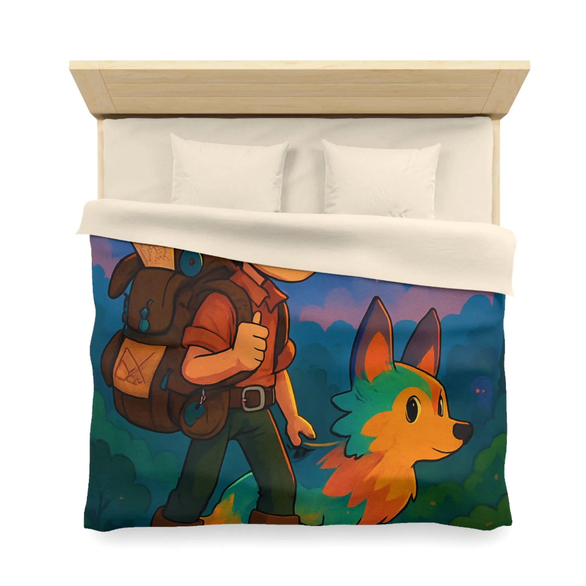 Housse de Couette Microfibre Création Artistique Moderne Design Exclusif Décoration Chambre