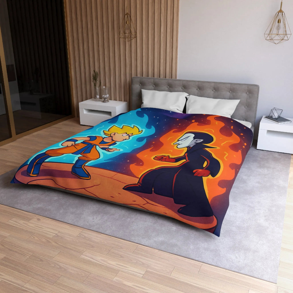 Housse de Couette Microfibre Art Graphique Contemporain Style Décoratif Chambre Tendance