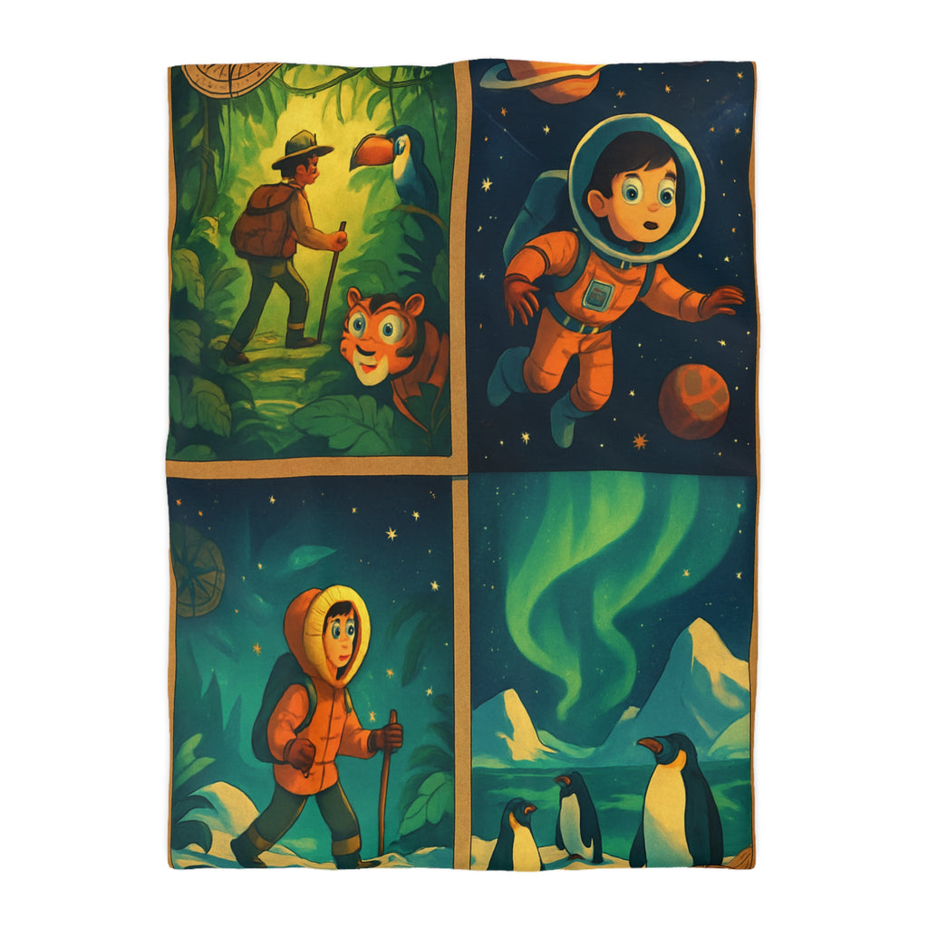 Housse de Couette Microfibre Création Artistique Moderne Design Exclusif Décoration Chambre