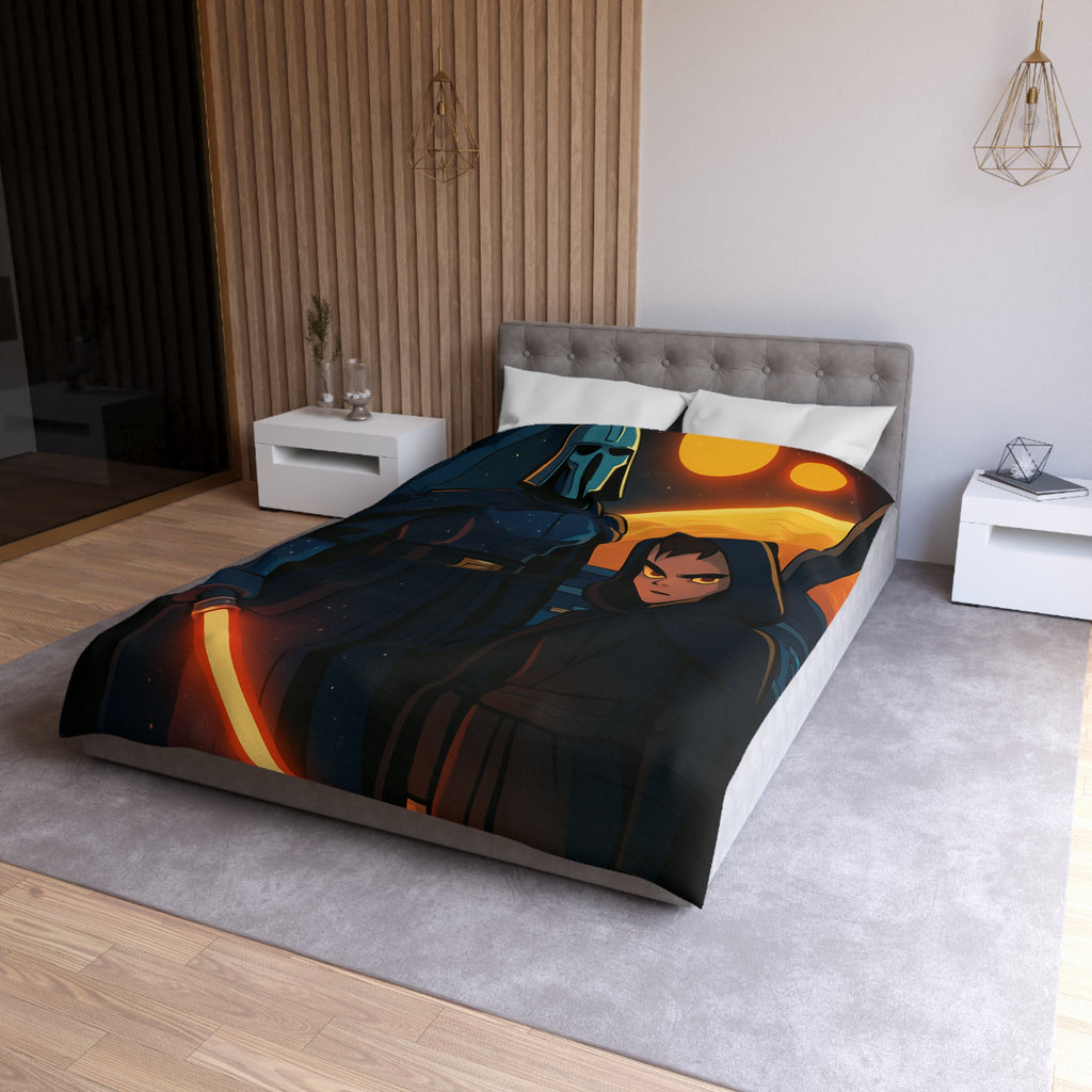 Housse de Couette Microfibre Design Artistique Moderne Décoration Chambre Confort Premium