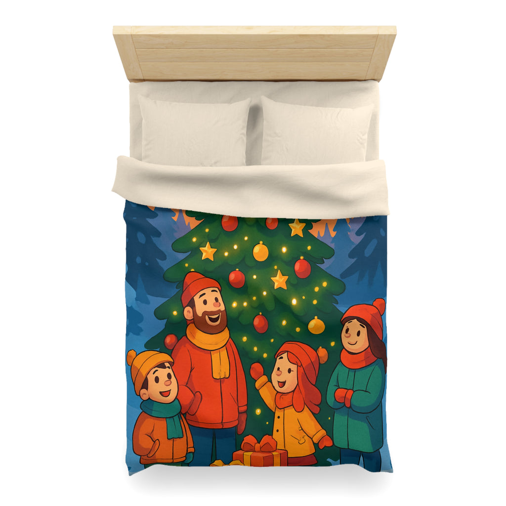 Housse de Couette Microfibre Illustration Unique Design Moderne Décoration Intérieure Raffinée