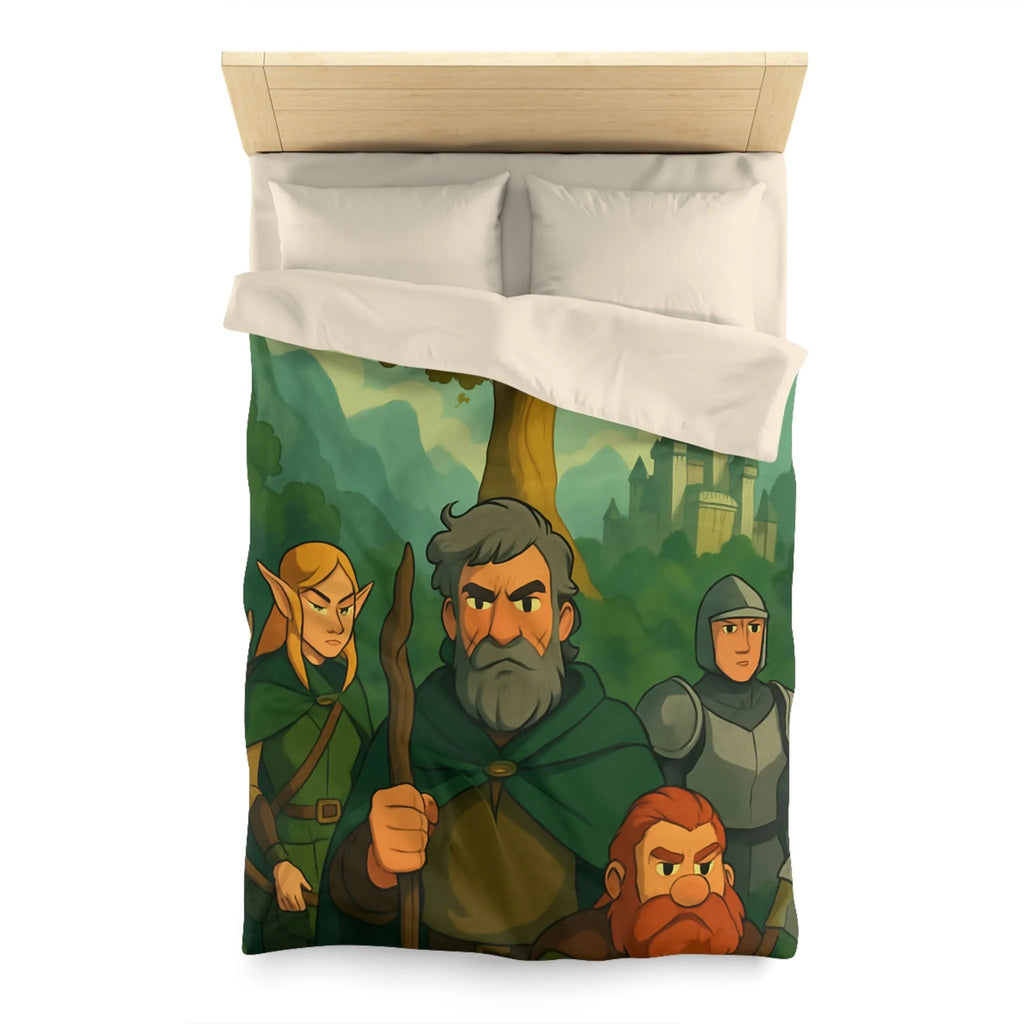 Housse de Couette Microfibre Art Graphique Contemporain Style Décoratif Chambre Tendance