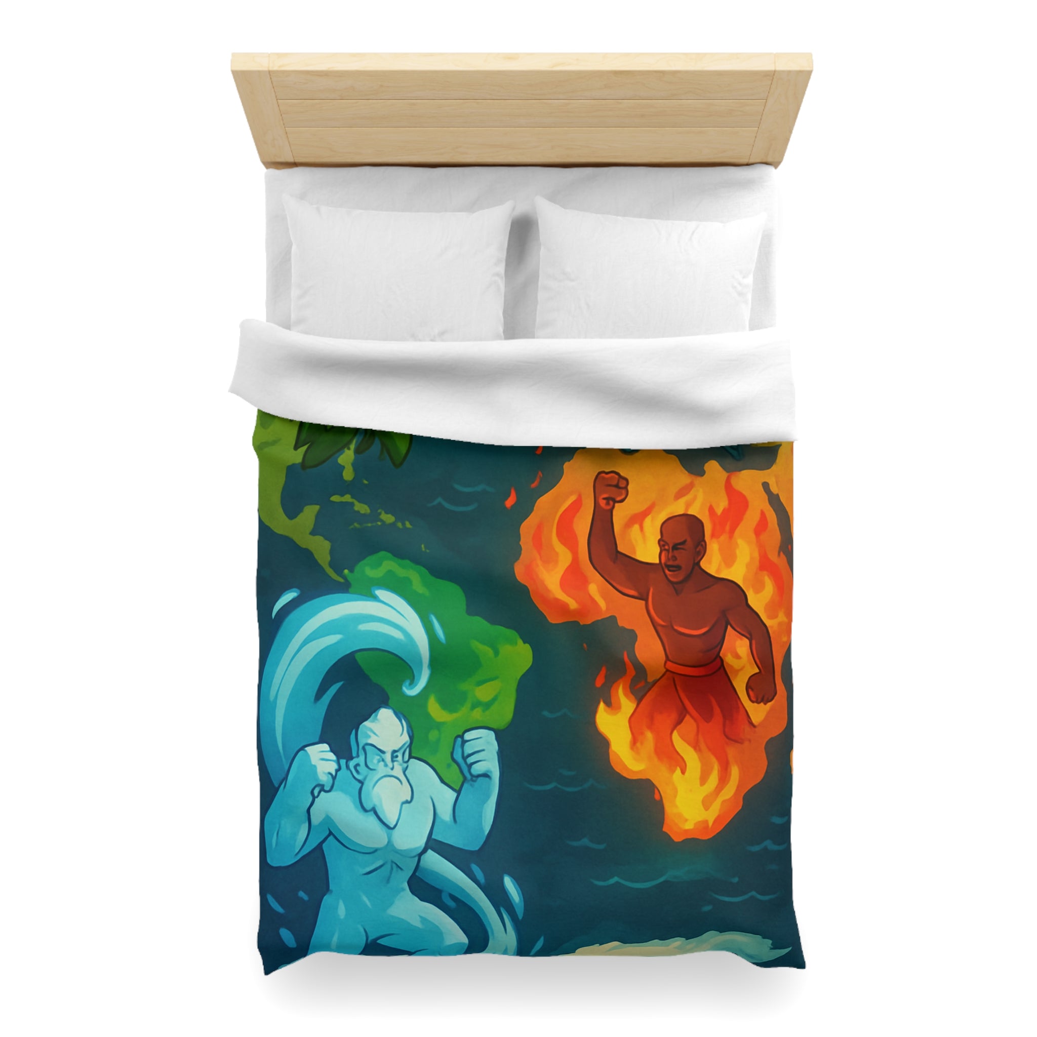 Housse de Couette Microfibre Création Artistique Moderne Design Exclusif Décoration Chambre