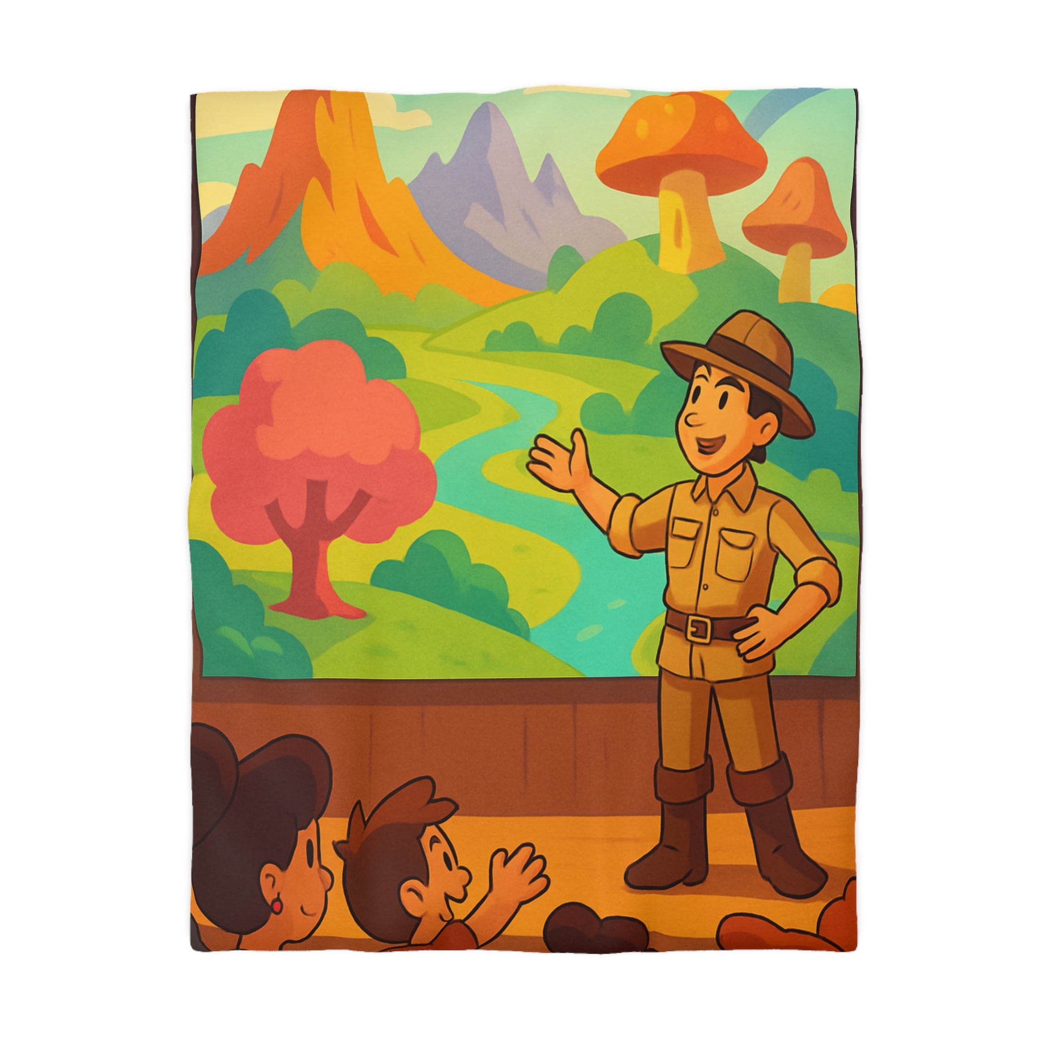 Housse de Couette Microfibre Illustration Unique Design Moderne Décoration Intérieure Raffinée