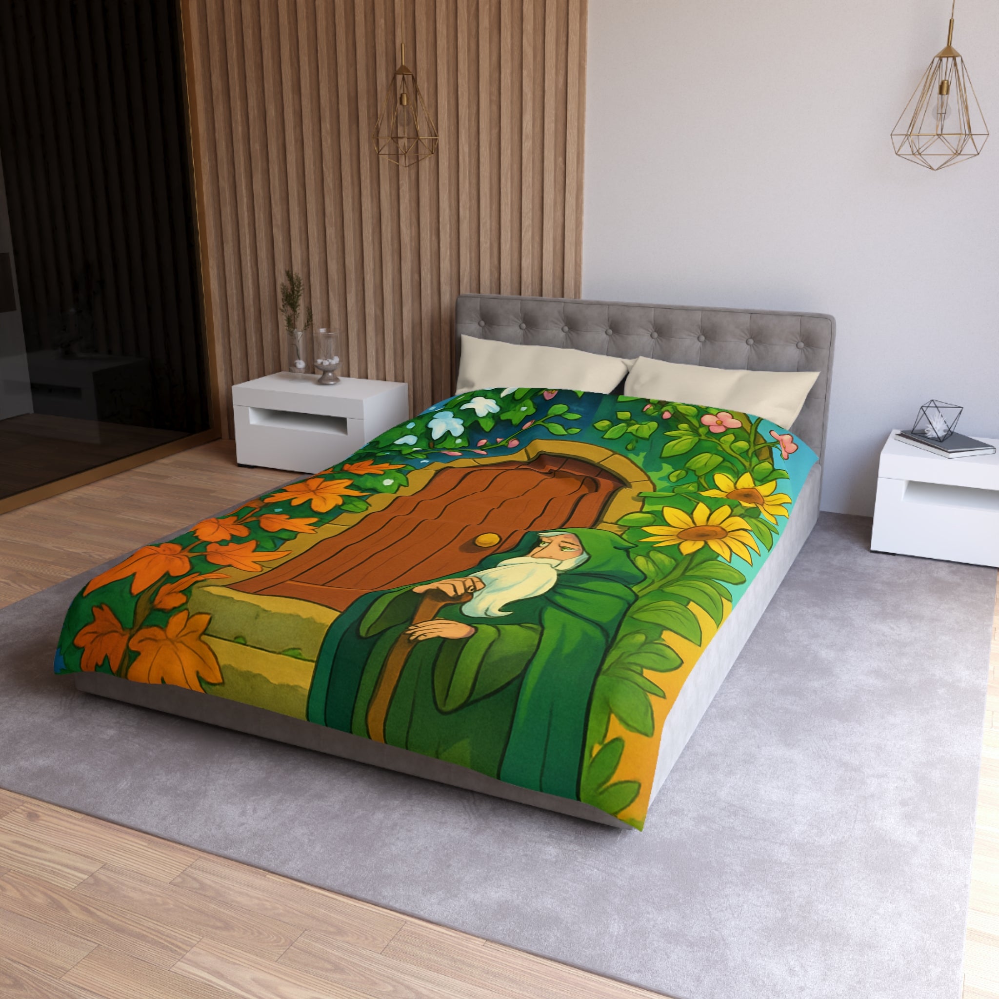 Housse de Couette Microfibre Création Artistique Moderne Design Exclusif Décoration Chambre