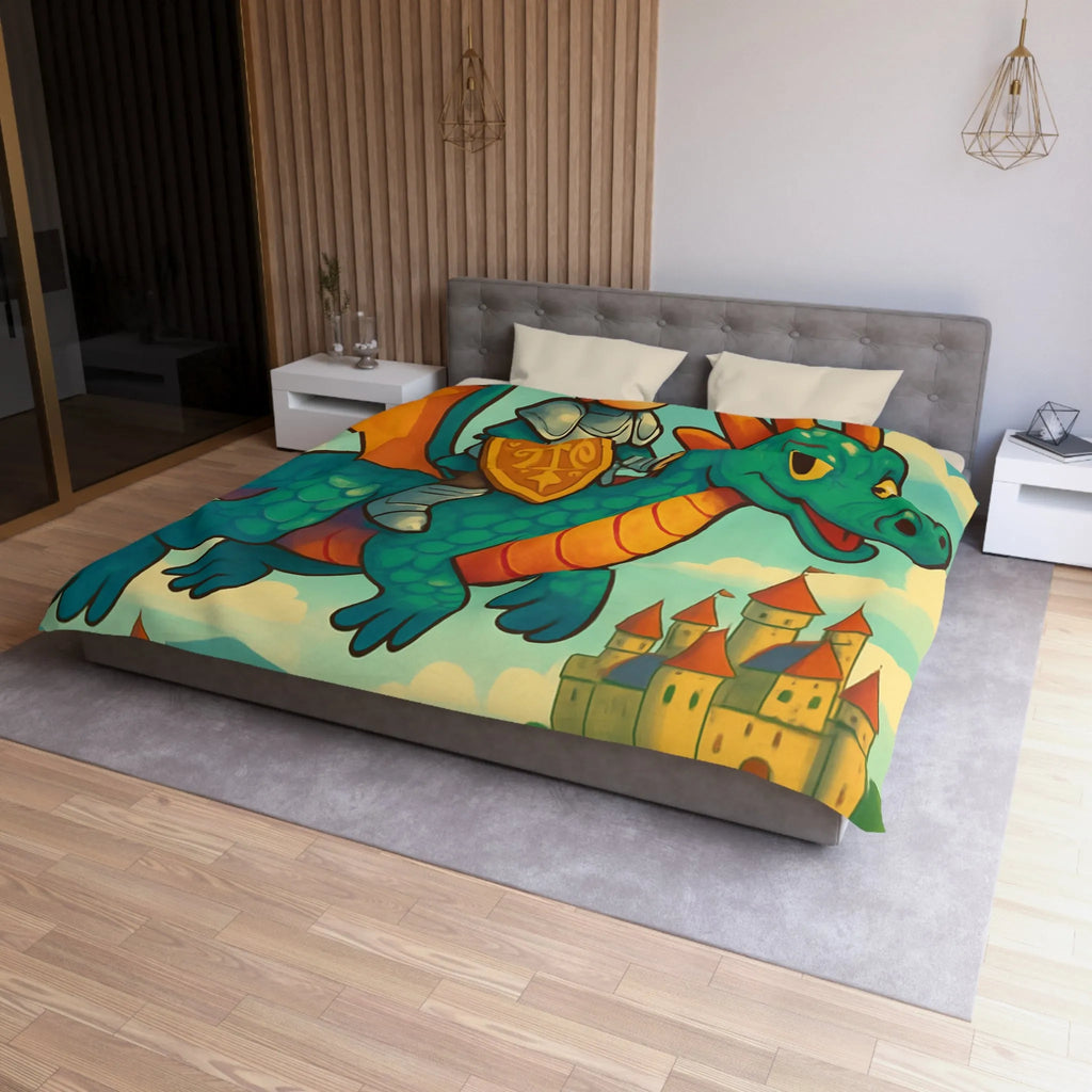 Housse de Couette Microfibre Art Graphique Contemporain Style Décoratif Chambre Tendance