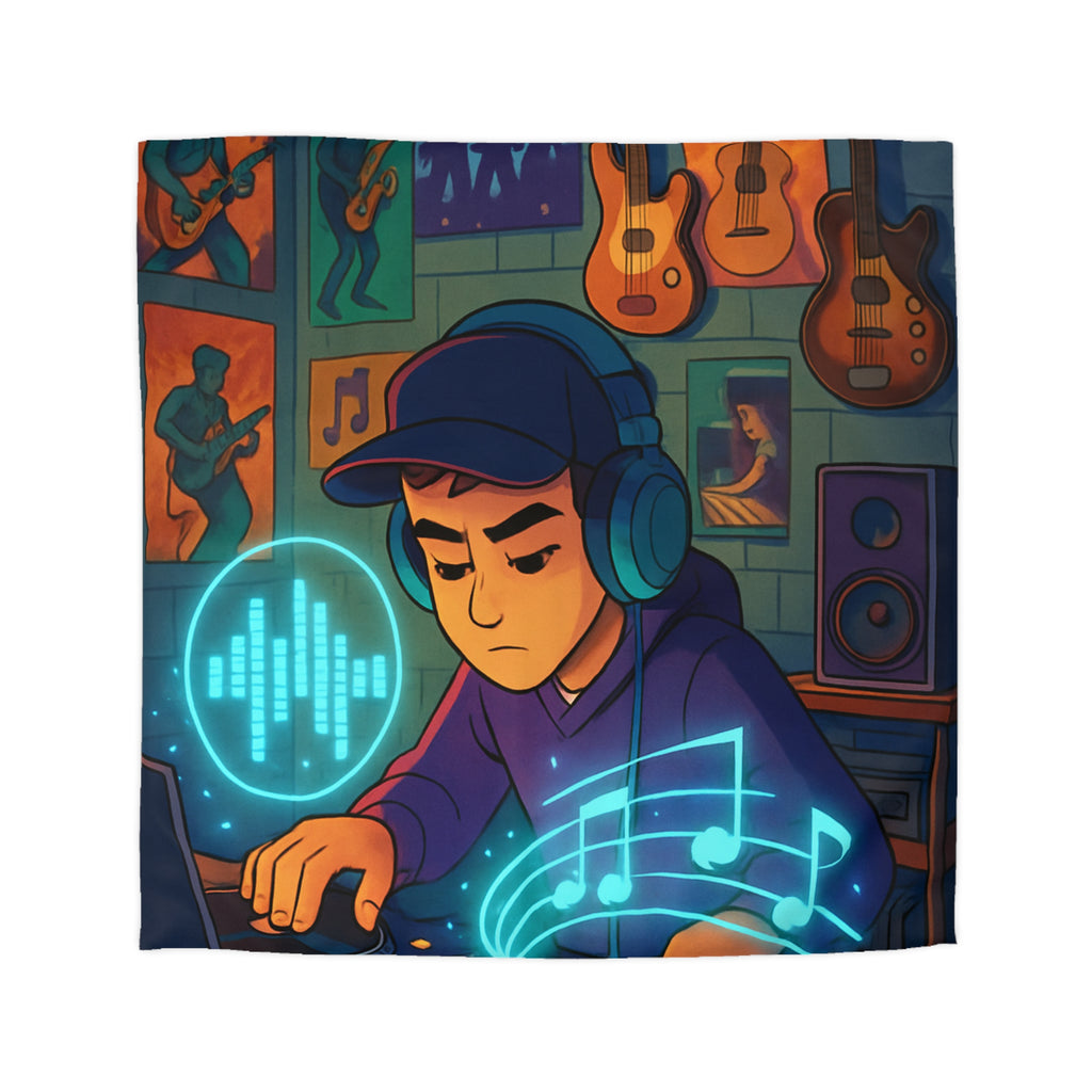 Housse de Couette Microfibre Illustration Unique Design Moderne Décoration Intérieure Raffinée