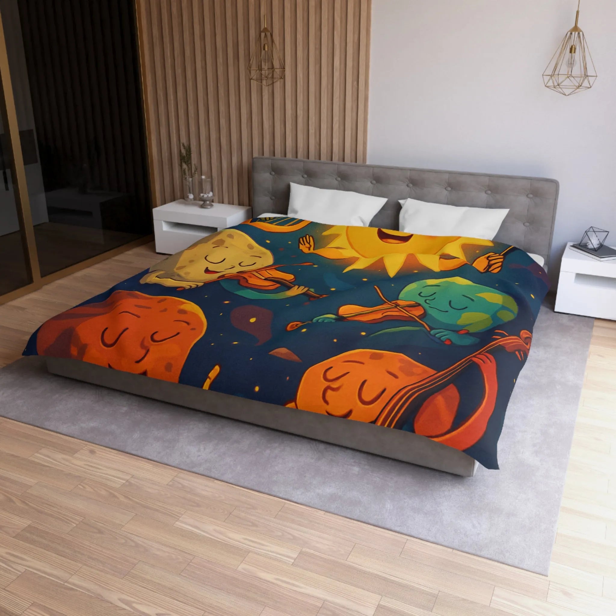 Housse de Couette Microfibre Création Artistique Moderne Design Exclusif Décoration Chambre