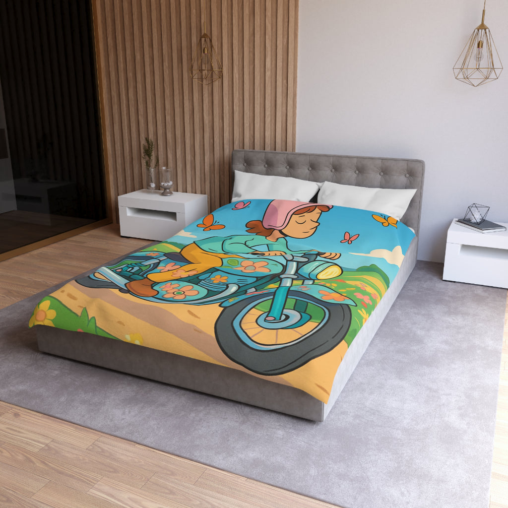 Housse de Couette Microfibre Design Artistique Moderne Décoration Chambre Confort Premium