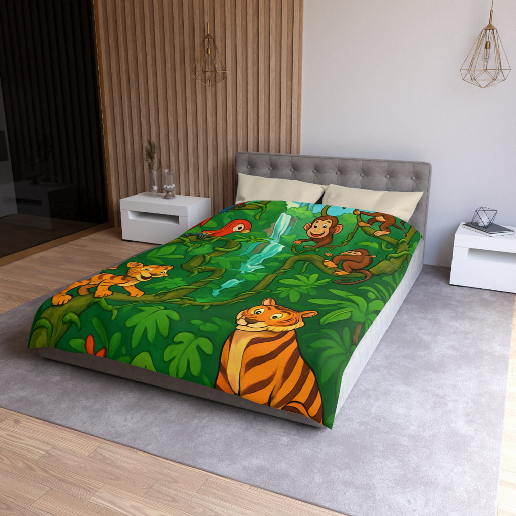 Housse de Couette Microfibre Illustration Unique Design Moderne Décoration Intérieure Raffinée