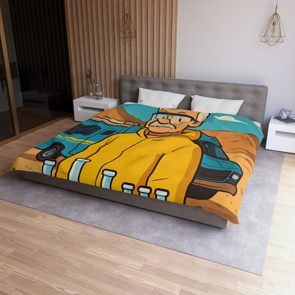 Housse de Couette Microfibre Art Graphique Contemporain Style Décoratif Chambre Tendance