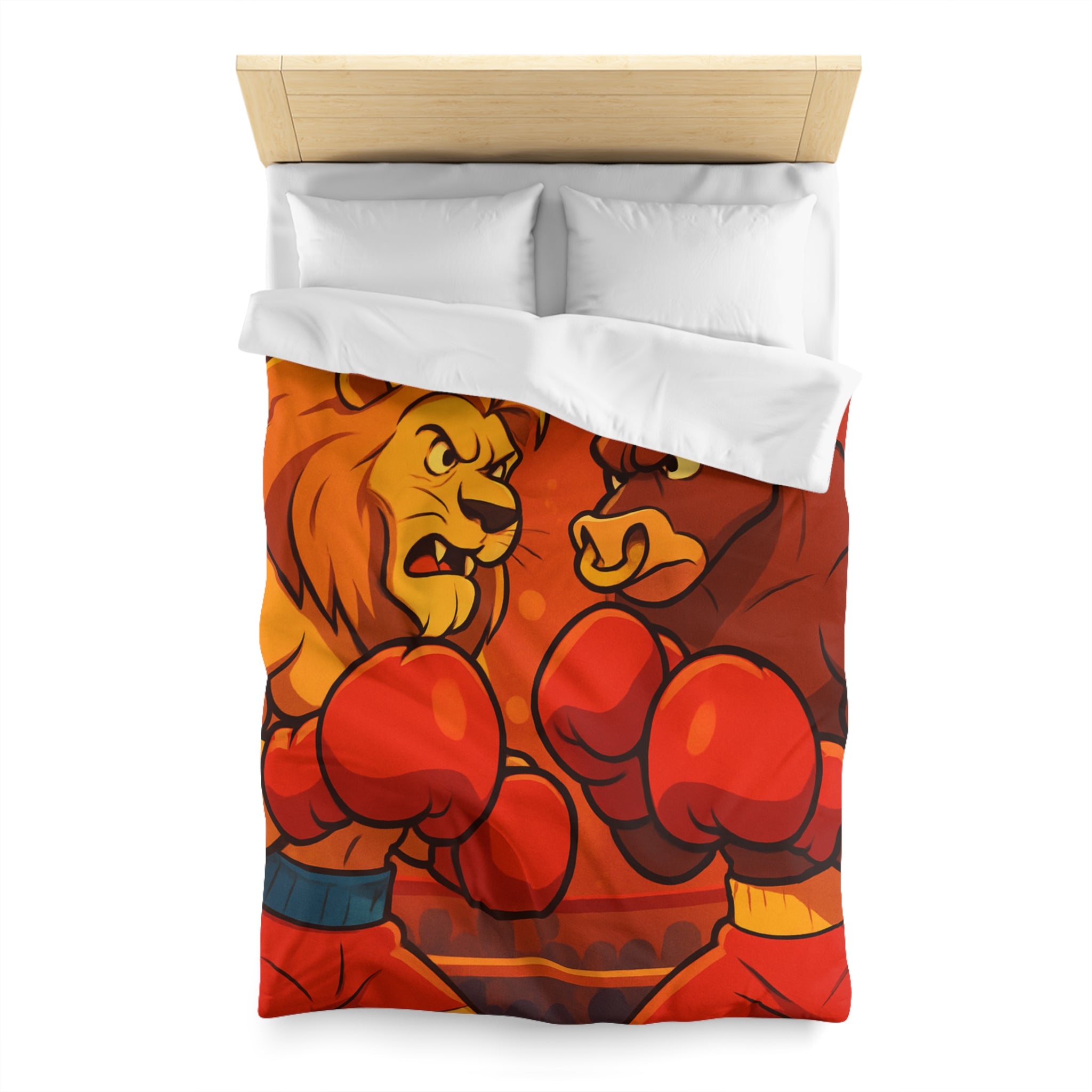 Housse de Couette Microfibre Design Artistique Moderne Décoration Chambre Confort Premium