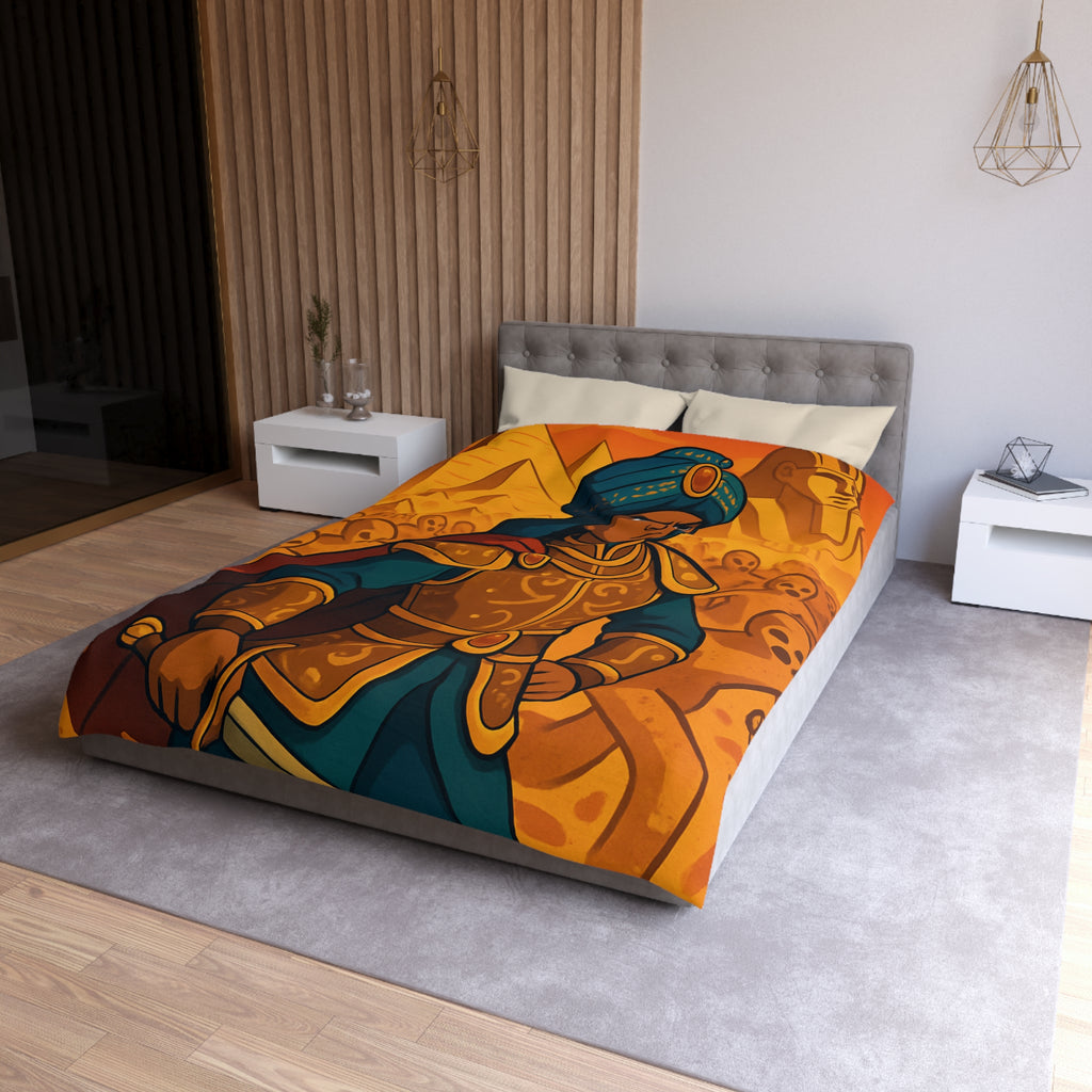 Housse de Couette Microfibre Design Artistique Moderne Décoration Chambre Confort Premium