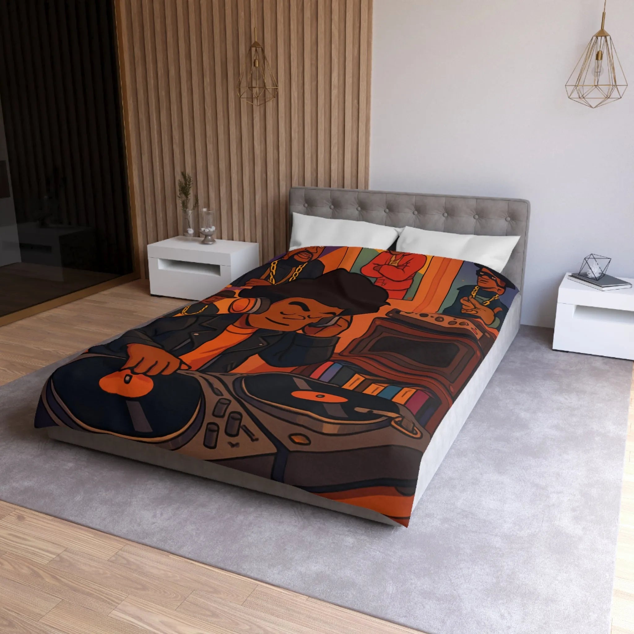 Housse de Couette Microfibre Création Artistique Moderne Design Exclusif Décoration Chambre