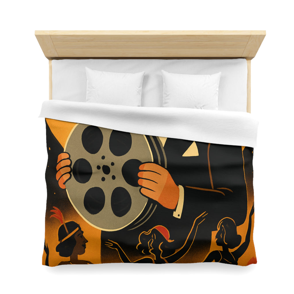 Housse de Couette Microfibre Illustration Unique Design Moderne Décoration Intérieure Raffinée