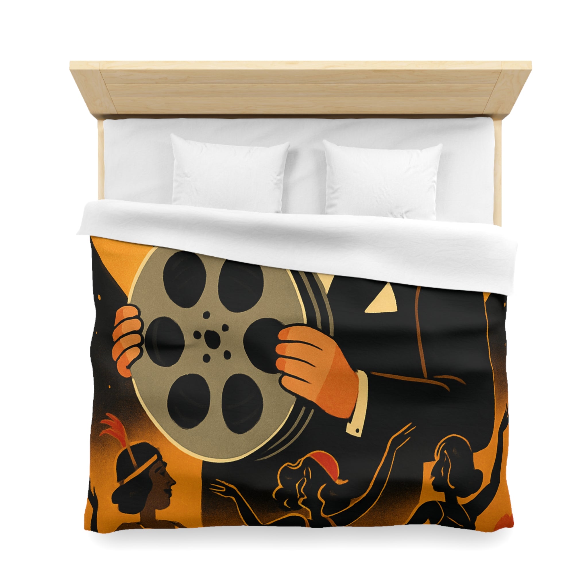 Housse de Couette Microfibre Illustration Unique Design Moderne Décoration Intérieure Raffinée