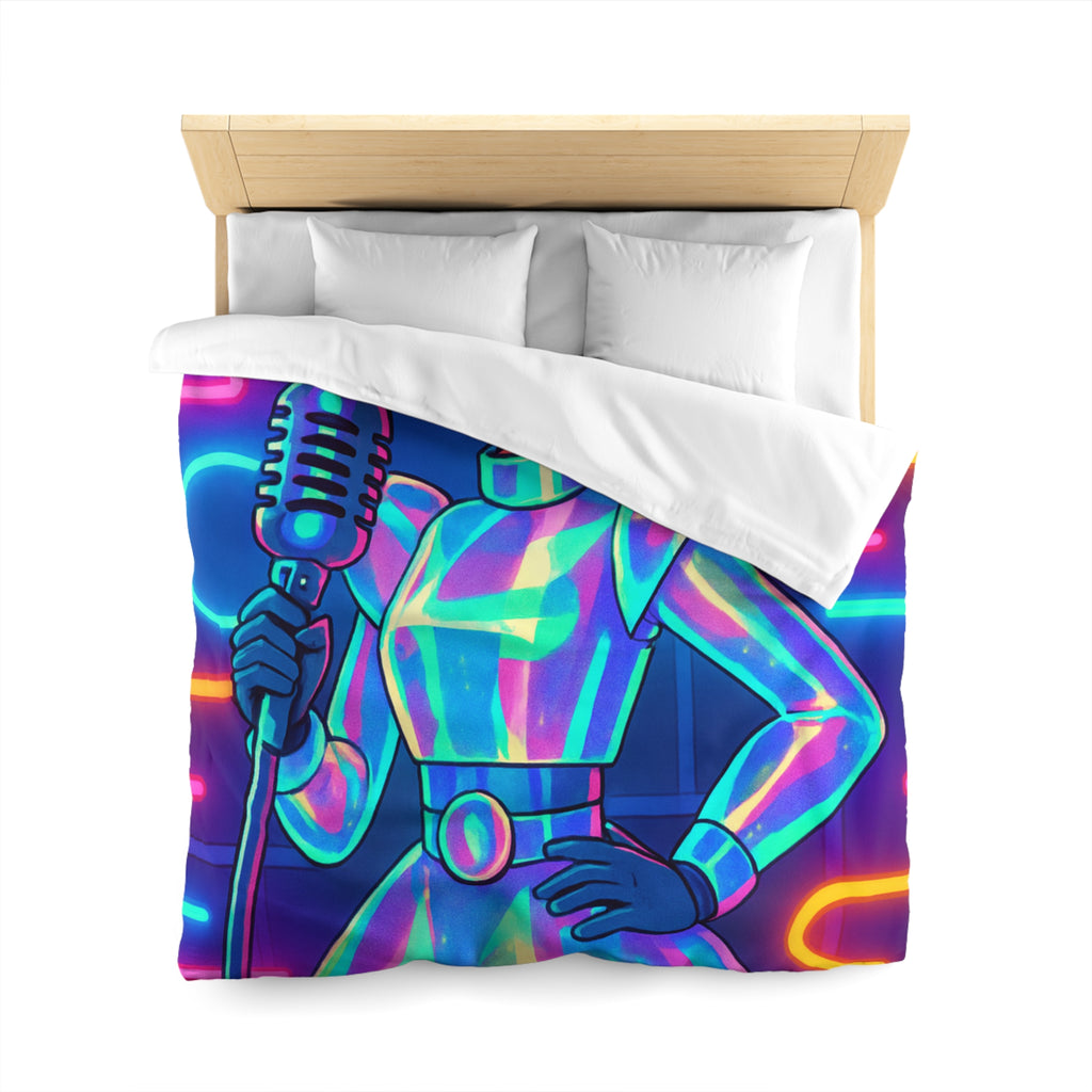 Housse de Couette Microfibre Design Artistique Moderne Décoration Chambre Confort Premium