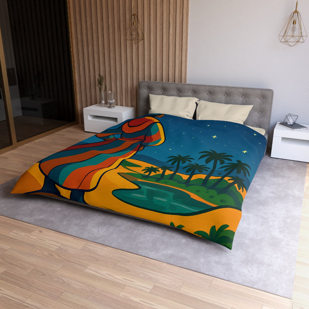 Housse de Couette Microfibre Motif Créatif Original Style Contemporain Chambre Élégante