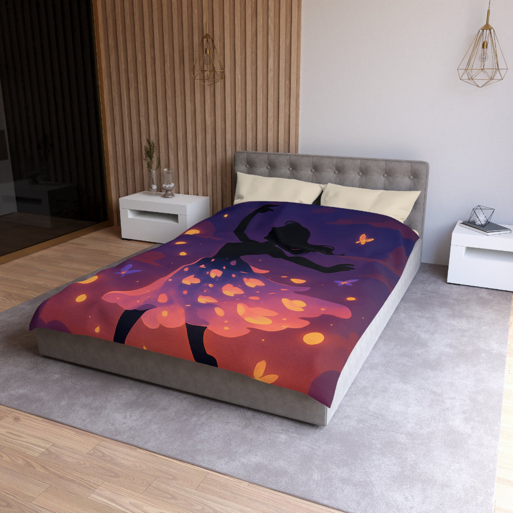 Housse de Couette Microfibre Design Artistique Moderne Décoration Chambre Confort Premium