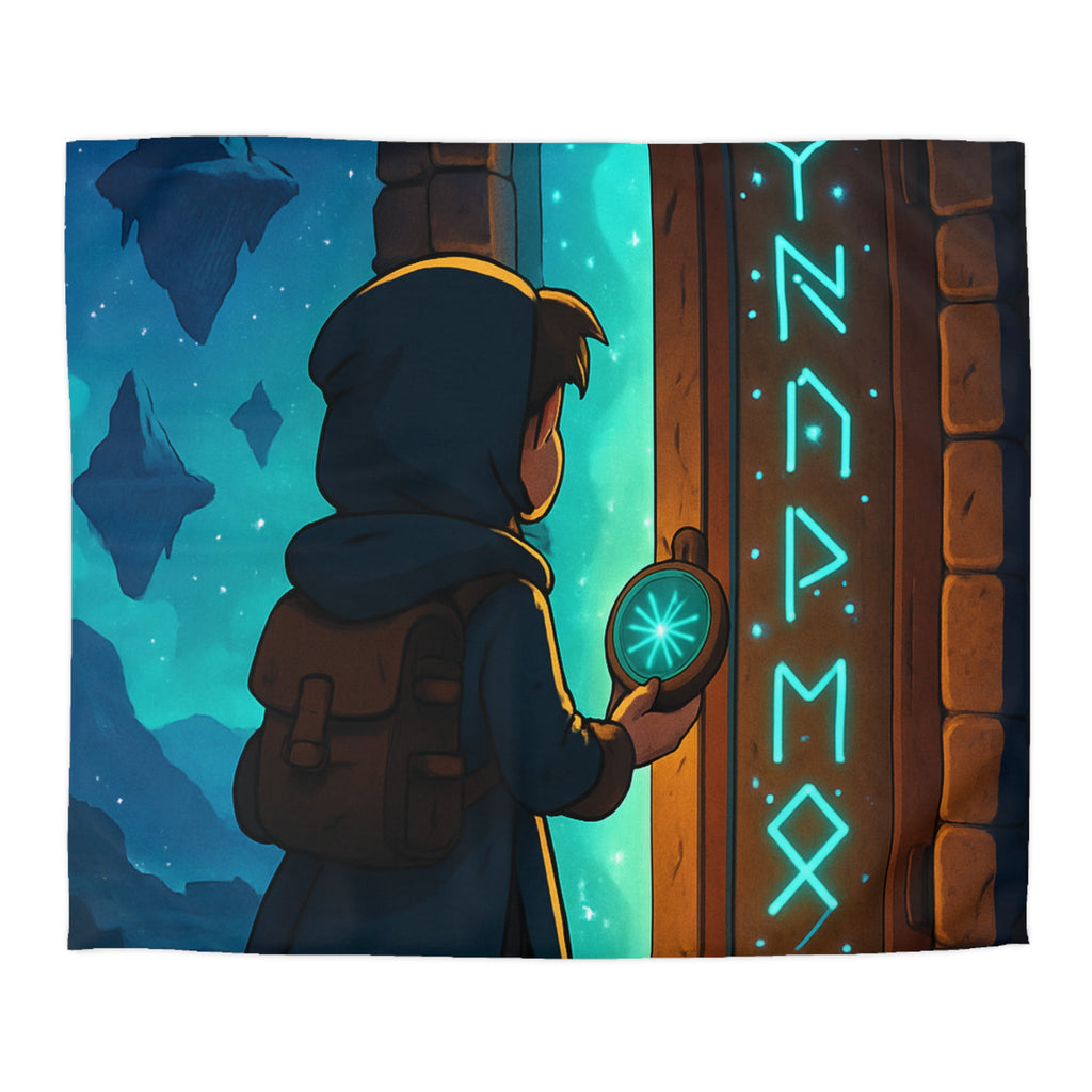 Housse de Couette Microfibre Illustration Unique Design Moderne Décoration Intérieure Raffinée