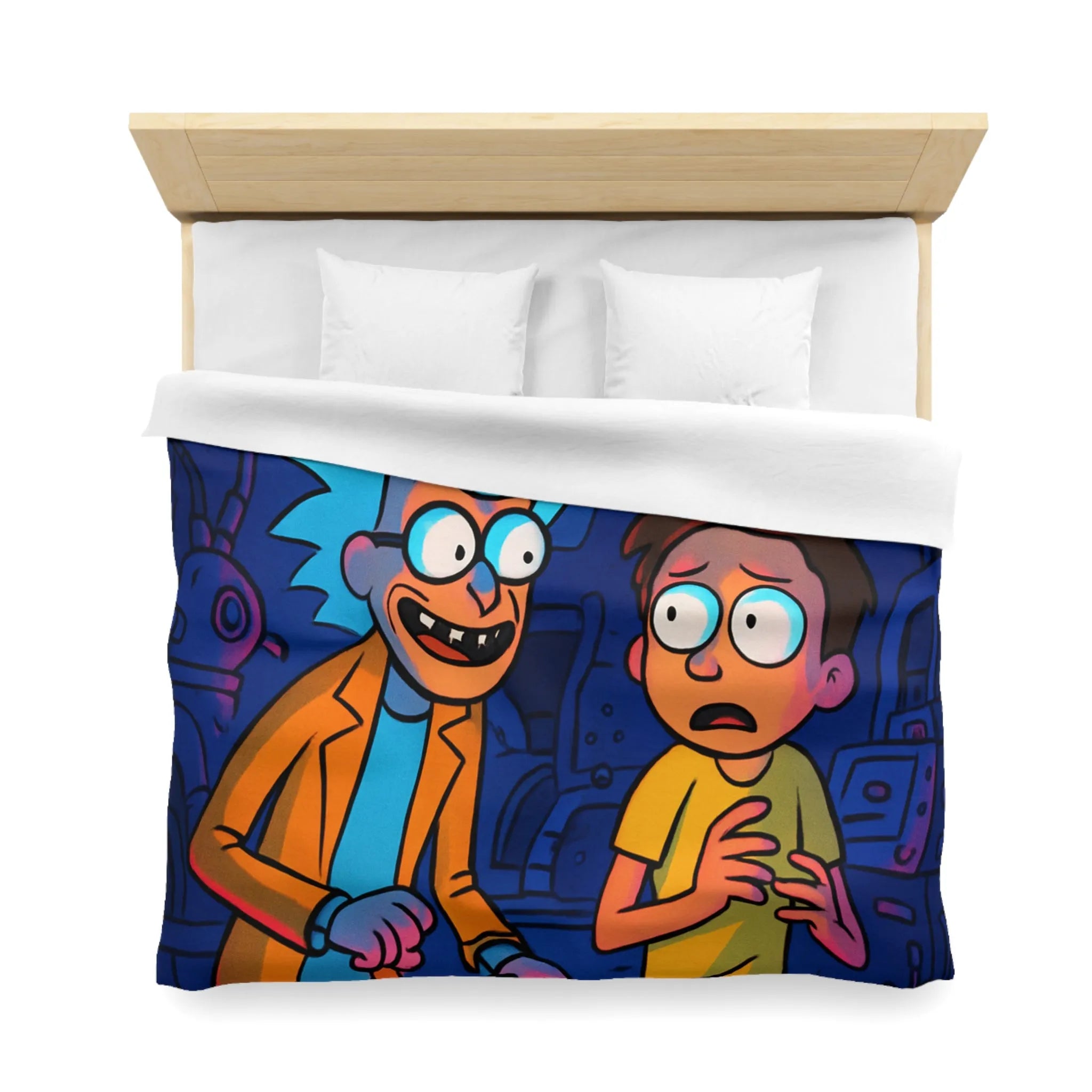 Housse de Couette Microfibre Art Graphique Contemporain Style Décoratif Chambre Tendance