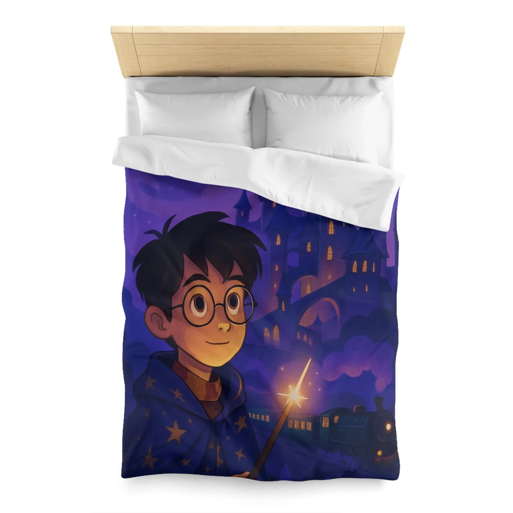 Housse de Couette Microfibre Art Graphique Contemporain Style Décoratif Chambre Tendance