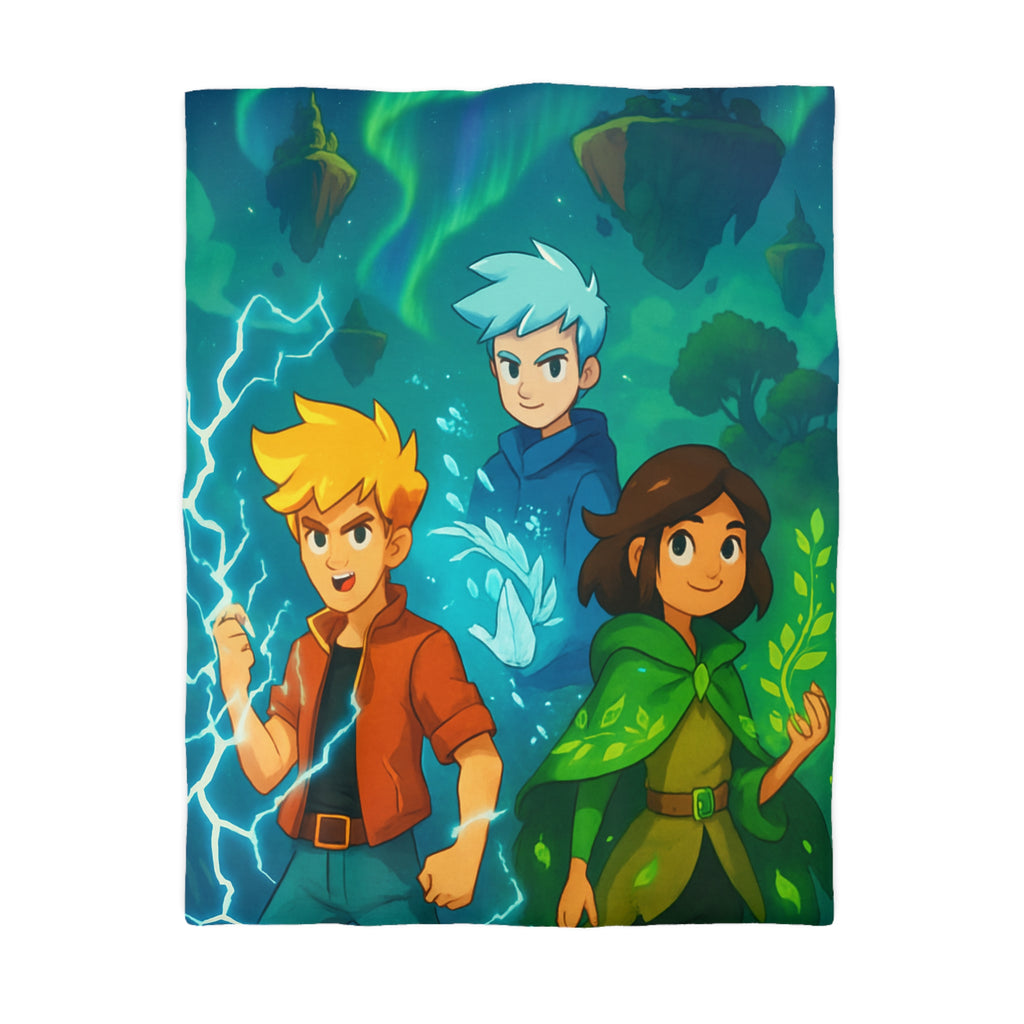 Housse de Couette Microfibre Design Artistique Moderne Décoration Chambre Confort Premium