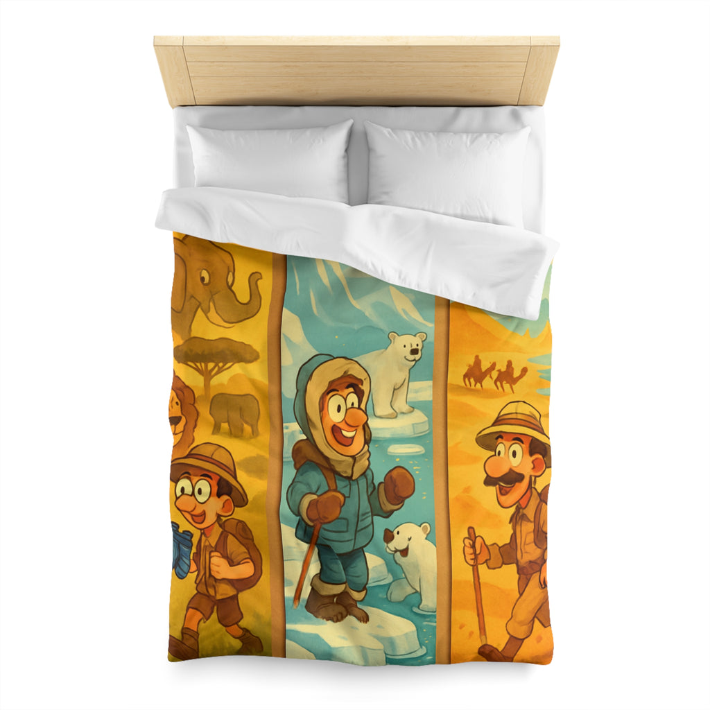 Housse de Couette Microfibre Création Artistique Moderne Design Exclusif Décoration Chambre