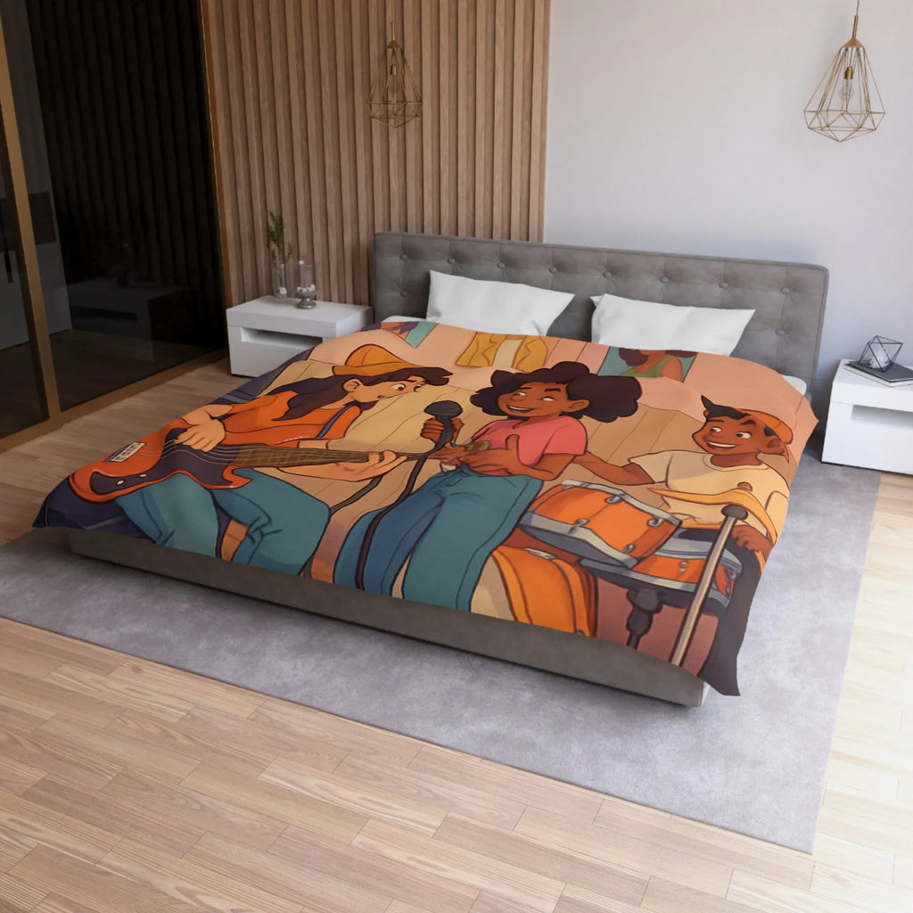 Housse de Couette Microfibre Création Artistique Moderne Design Exclusif Décoration Chambre