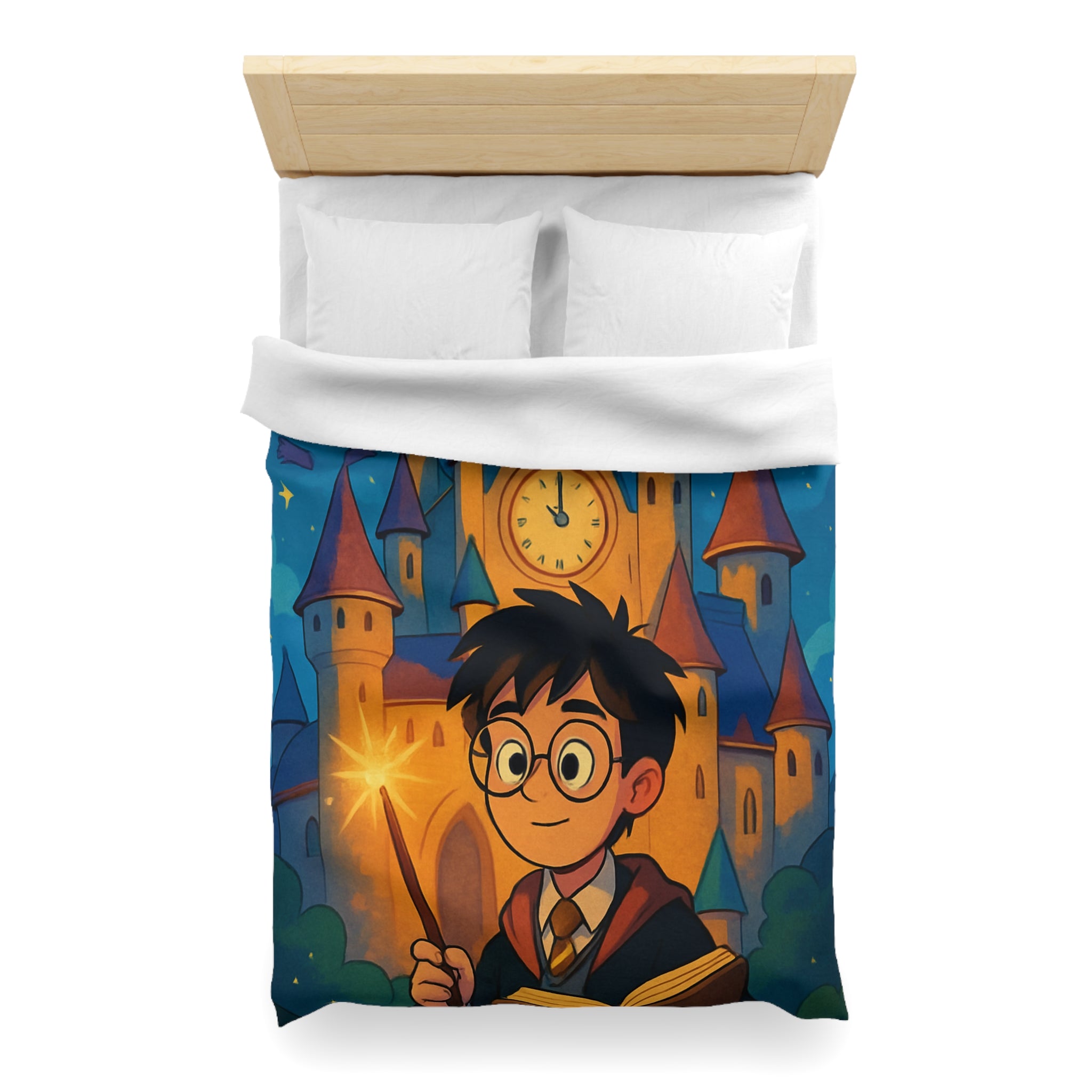 Housse de Couette Microfibre Motif Créatif Original Style Contemporain Chambre Élégante