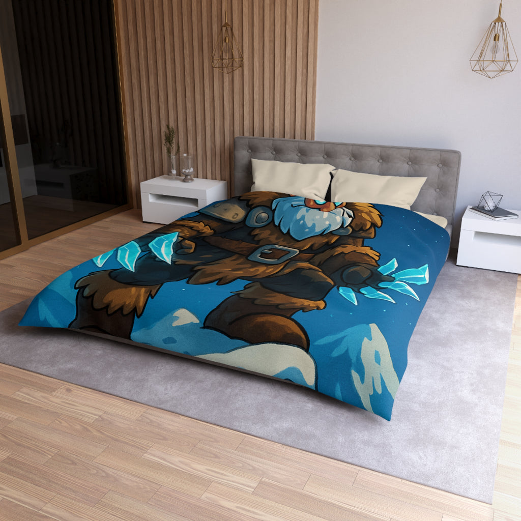 Housse de Couette Microfibre Motif Créatif Original Style Contemporain Chambre Élégante