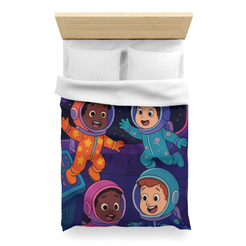 Housse de Couette Microfibre Motif Créatif Original Style Contemporain Chambre Élégante