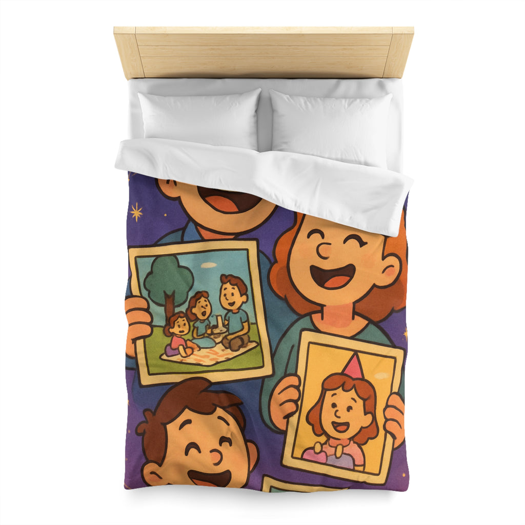 Housse de Couette Microfibre Design Artistique Moderne Décoration Chambre Confort Premium