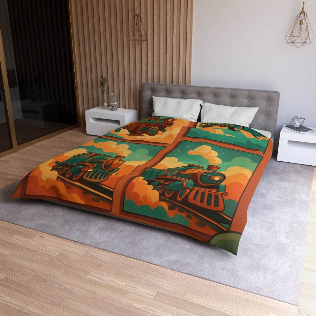 Housse de Couette Microfibre Design Artistique Moderne Décoration Chambre Confort Premium