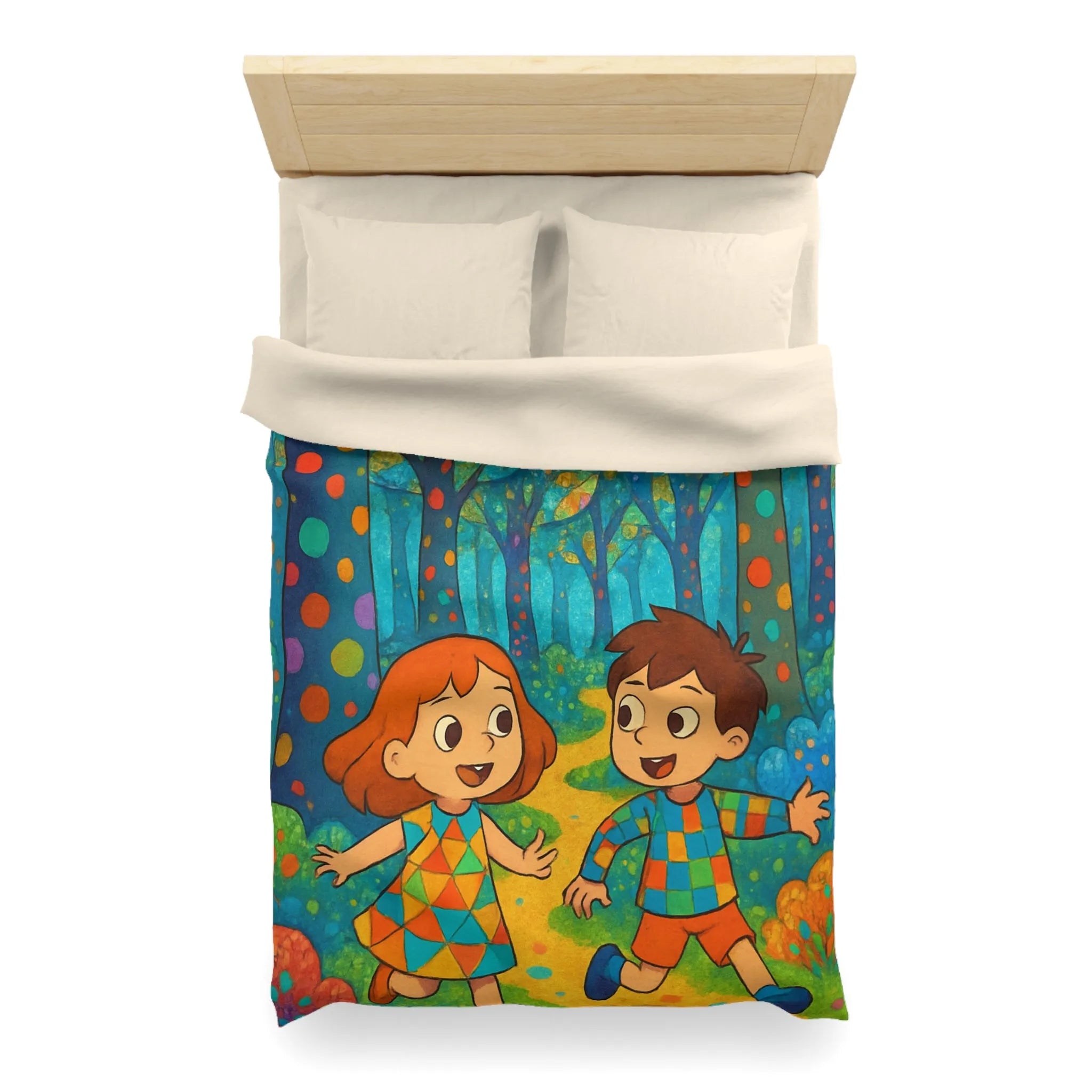 Housse de Couette Microfibre Création Artistique Moderne Design Exclusif Décoration Chambre