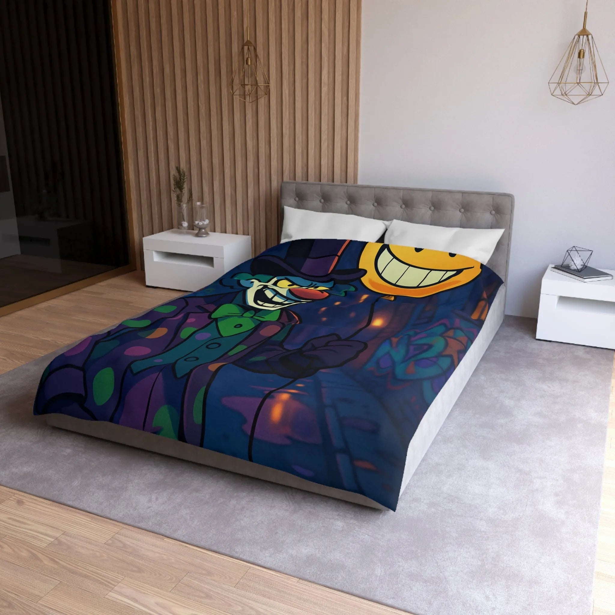 Housse de Couette Microfibre Création Artistique Moderne Design Exclusif Décoration Chambre