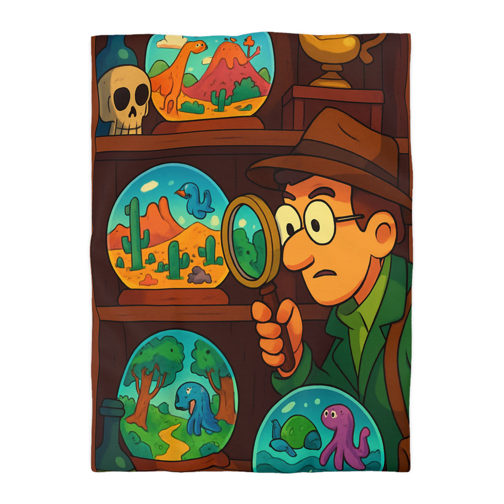 Housse de Couette Thématique Exploration Dinosaure et Océan pour Chambre Enfant Aventure Originale