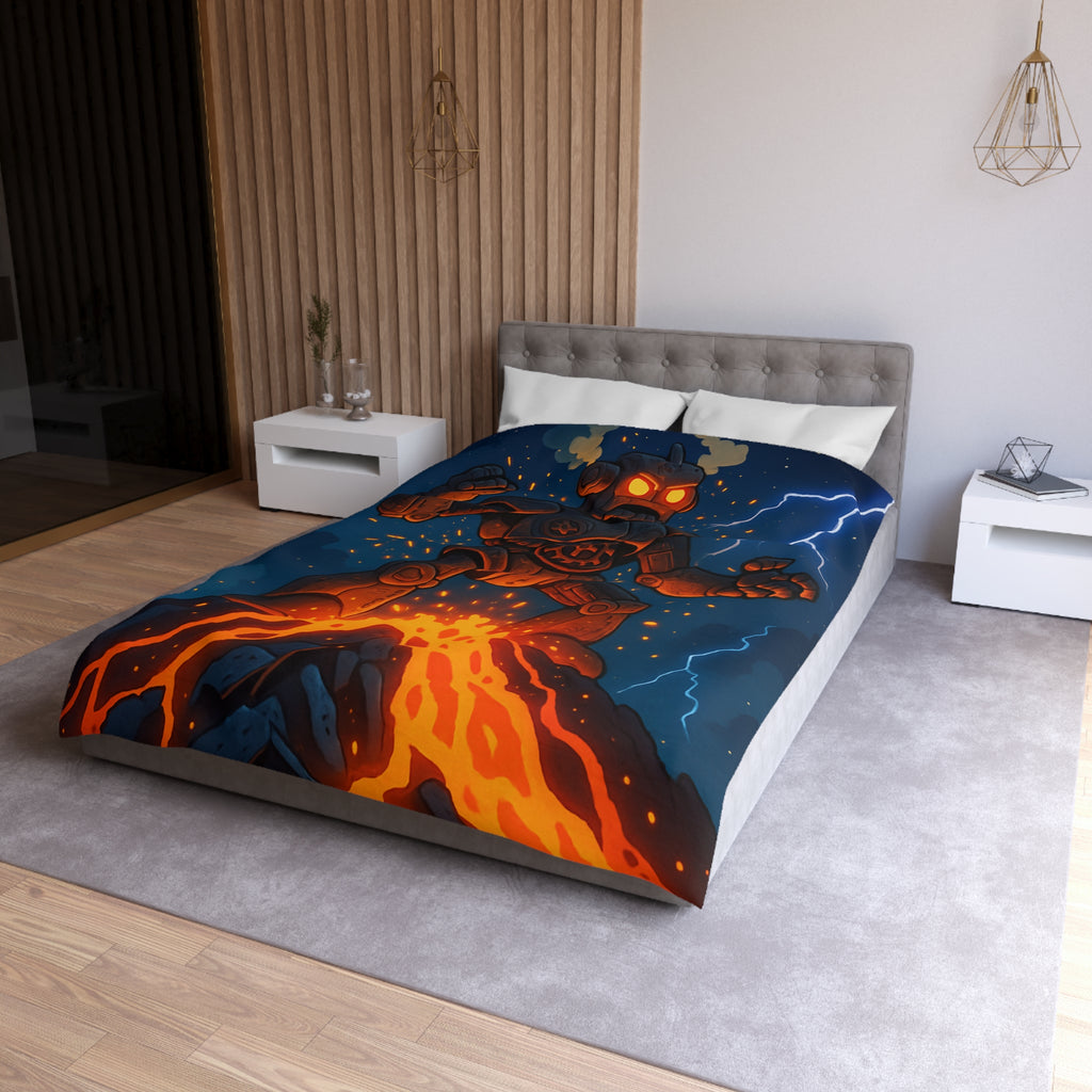 Housse de Couette Microfibre Design Artistique Moderne Décoration Chambre Confort Premium