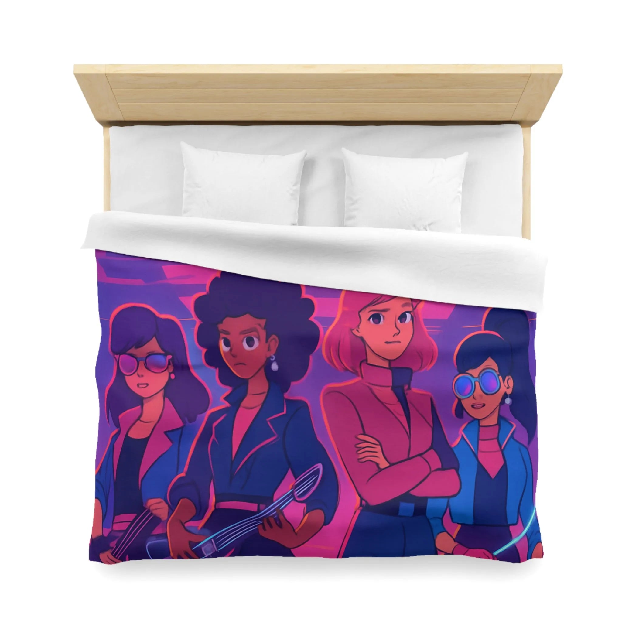 Énergisez Votre Chambre avec une Couette Musique Synthwave et Groupes de Rock Féminins