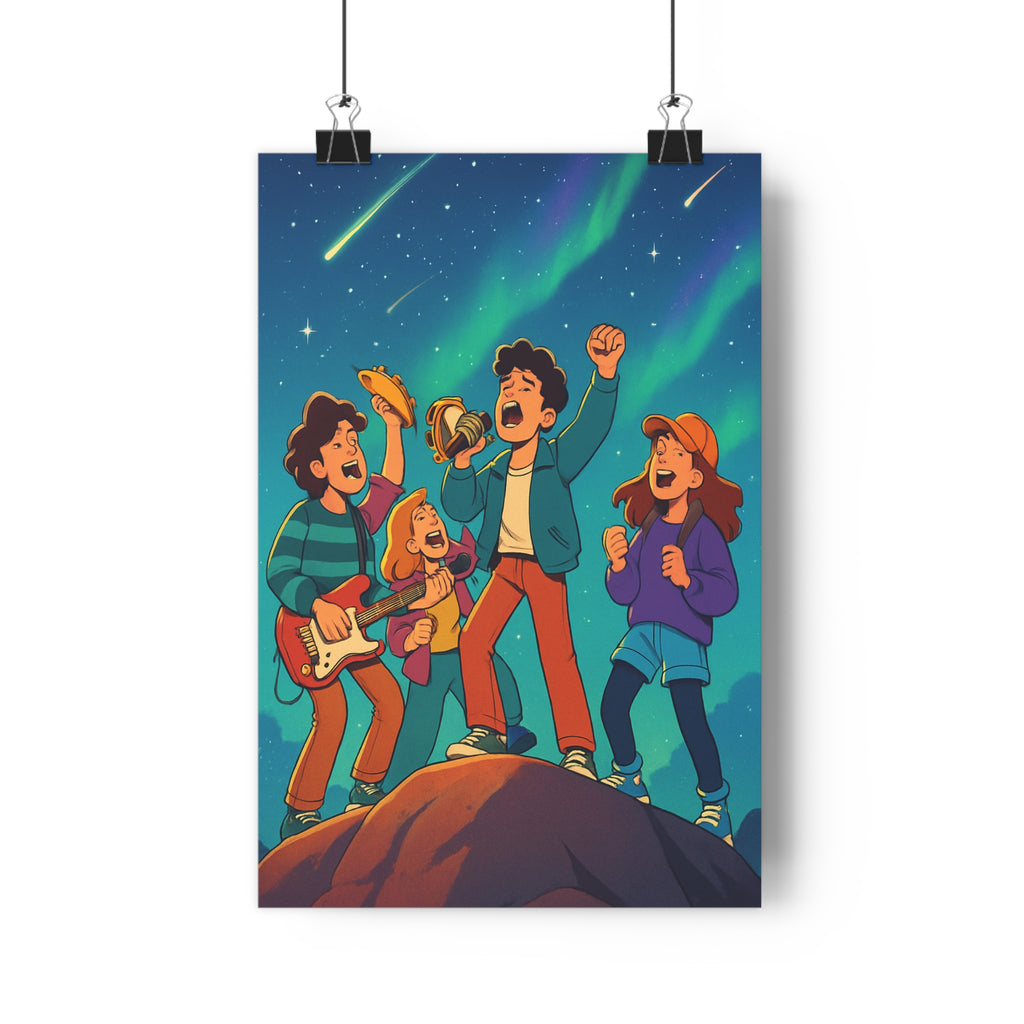 Poster décoratif cartoon froid lumineux joyeux musical chambre salon bureau énergie artistique mur qualité