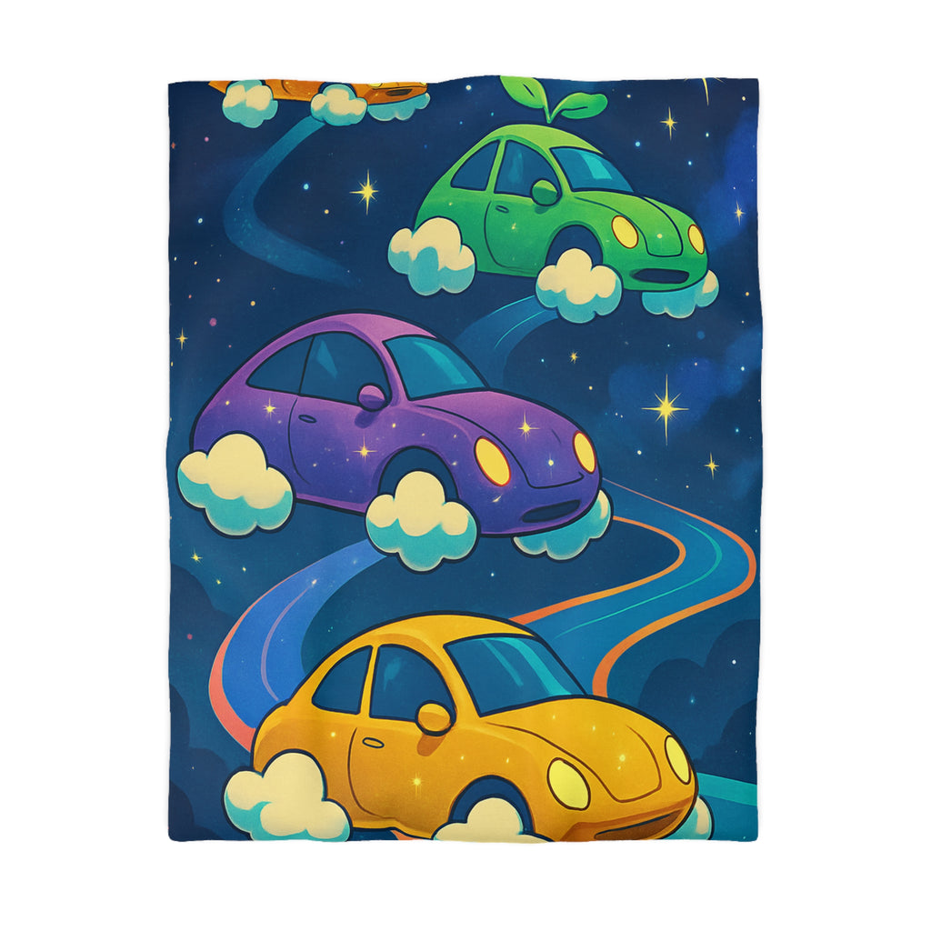 Housse de Couette Microfibre Illustration Unique Design Moderne Décoration Intérieure Raffinée