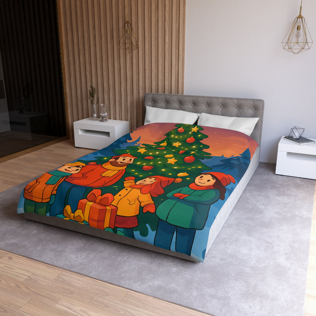 Housse de Couette Microfibre Illustration Unique Design Moderne Décoration Intérieure Raffinée