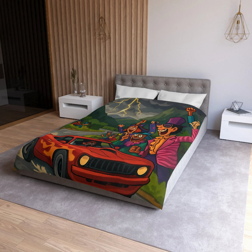 Housse de Couette Microfibre Création Artistique Moderne Design Exclusif Décoration Chambre